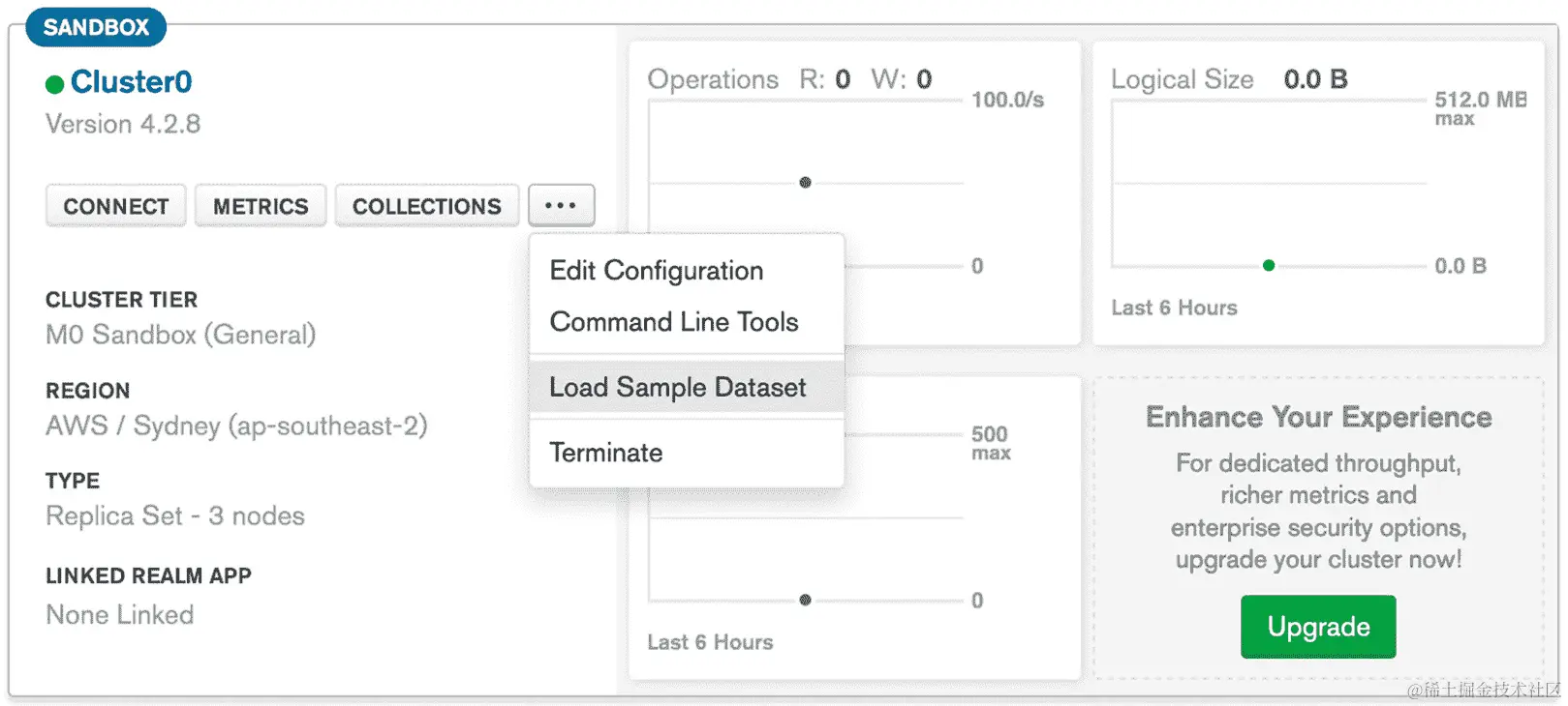 图 2.14：加载示例数据集选项