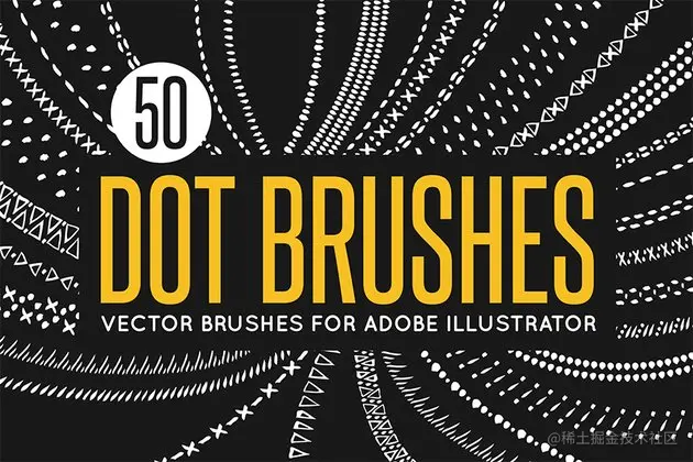 dotted stroke Illustrator brushes