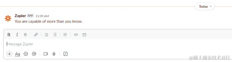 图 19.4 – 使用 Zapier Chrome 扩展运行动作的 NLA 提示的结果