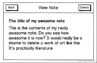 查看注释/删除按钮框架