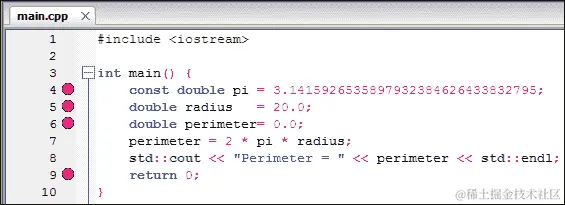 首次应用程序调试