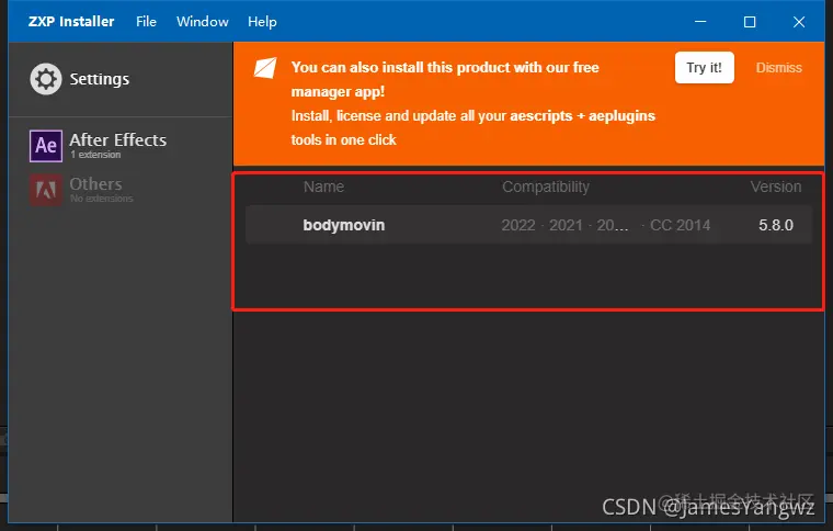 在插件列表显示安装成功的插件