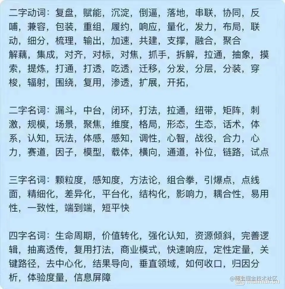 黑话集合