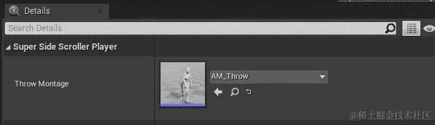 图 14.10：现在，投掷动画被分配为 AM_Throw 动画