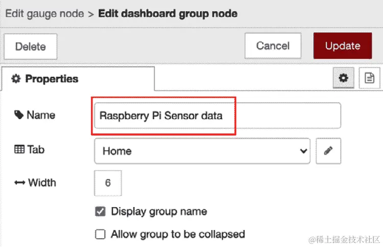 图 11.27 – 设置组名