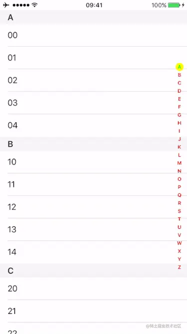 在索引条上滑动时.gif