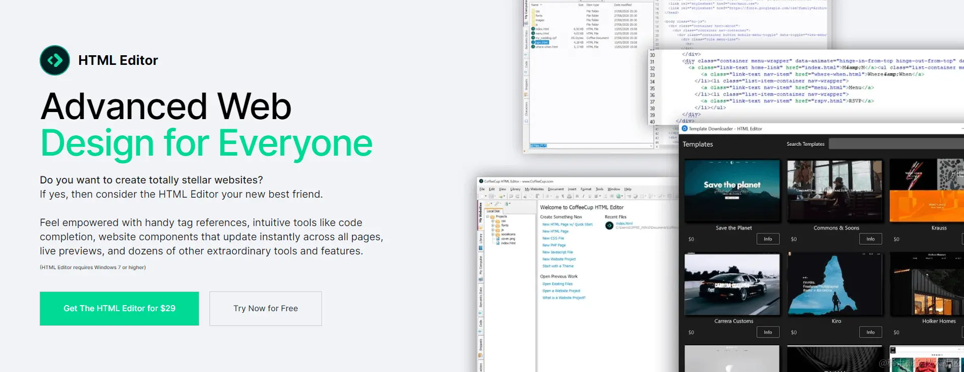 html网页制作软件CoffeeCup HTML Editor