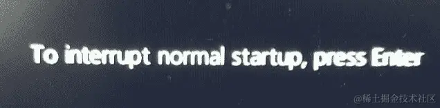 图 1.7 - 中断正常启动的 BIOS 消息示例