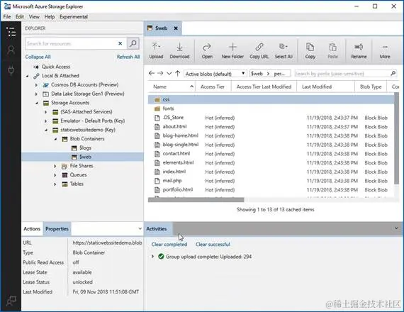 Hosting Static Website With Azure Storage Service