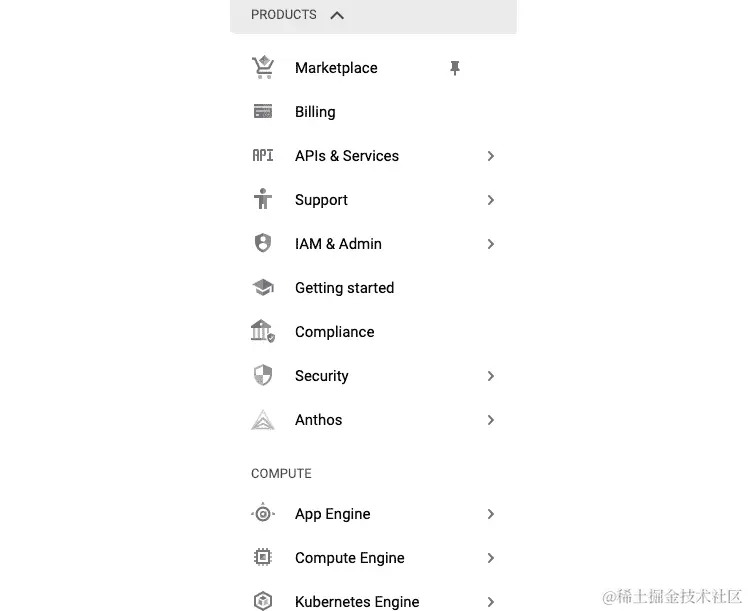 图 8.3 - Google Cloud 服务视图