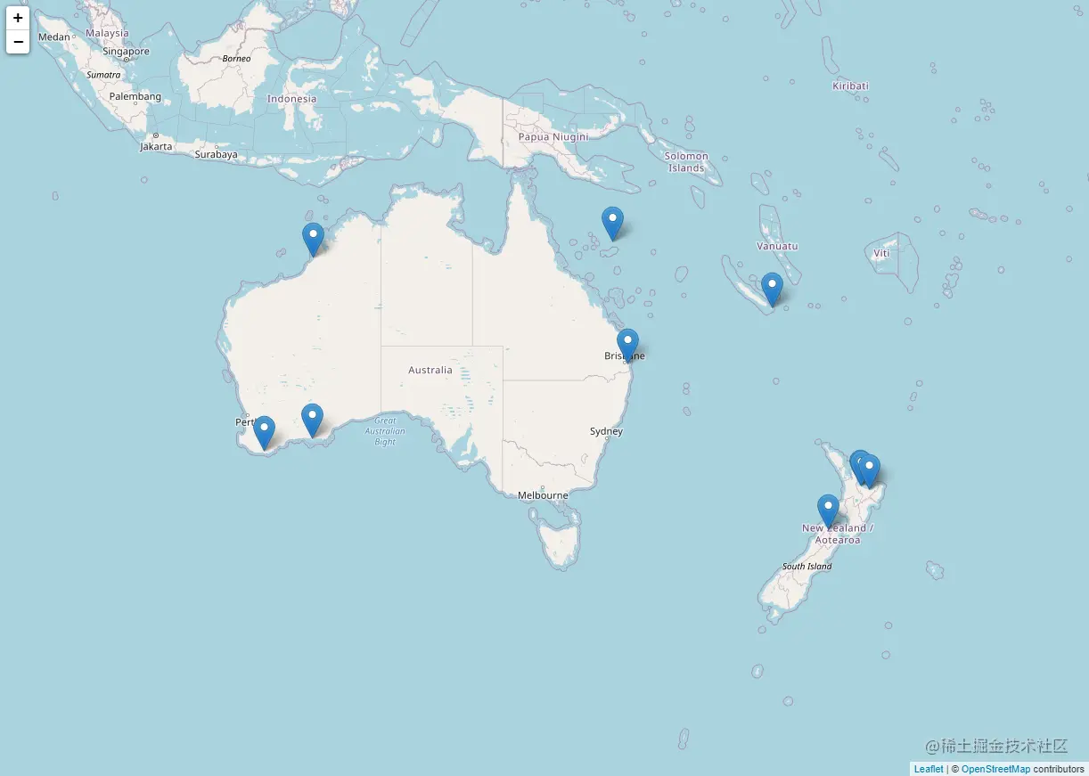 Leaflet map initial version