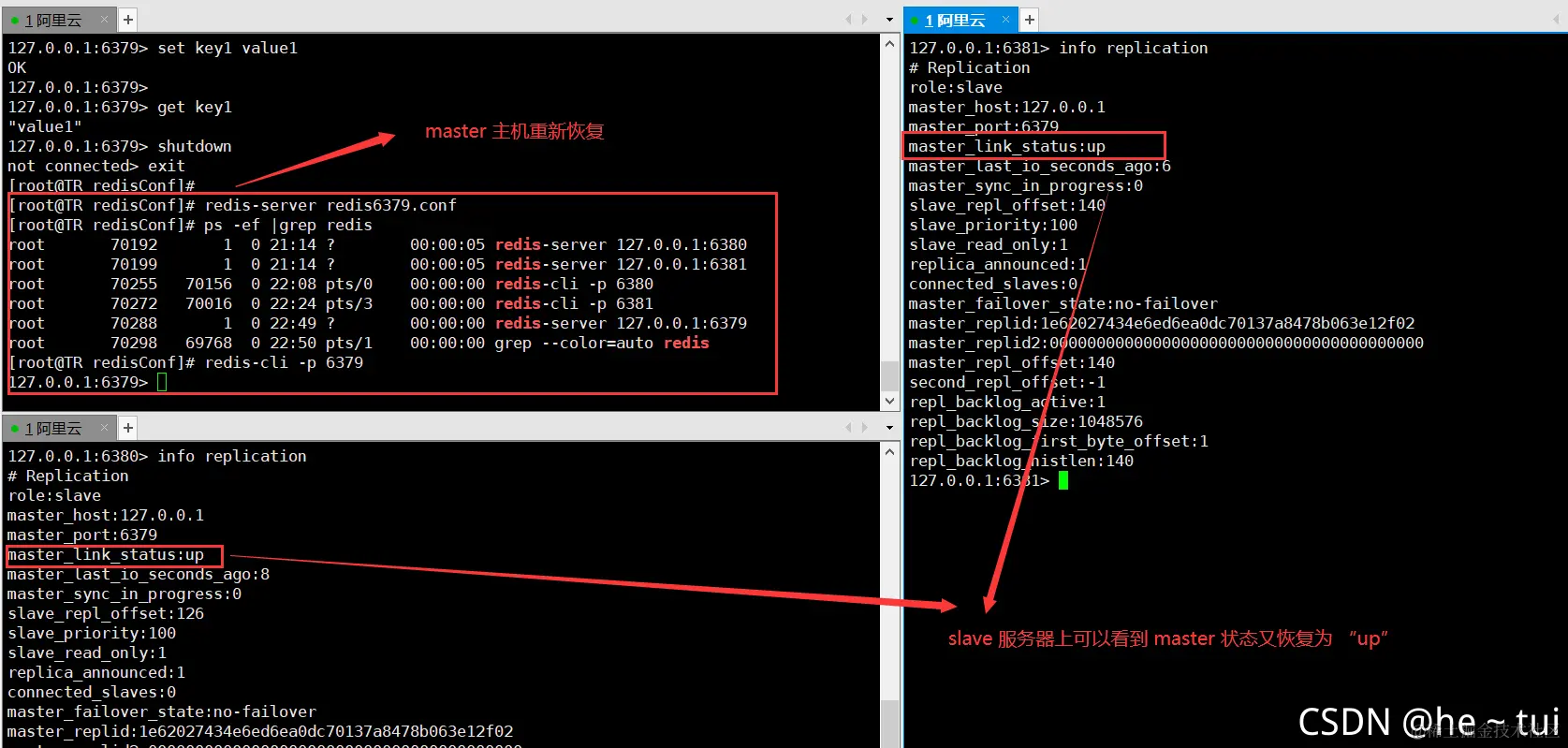 Redis 主从复制以及哨兵模式的详细图解