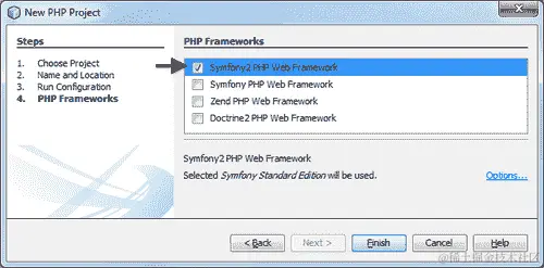 创建 Symfony2 项目使用 NetBeans 的时间