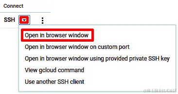 图 2.14 - Google 云中的 RHEL8 - VM 实例，访问控制台