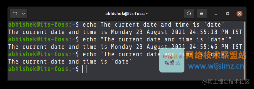 Bash Shell 中单引号和双引号的区别 掘金