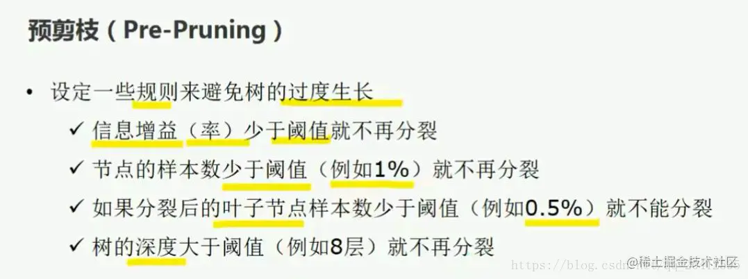 预剪枝