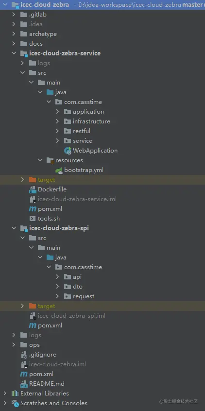 规范的示例工程