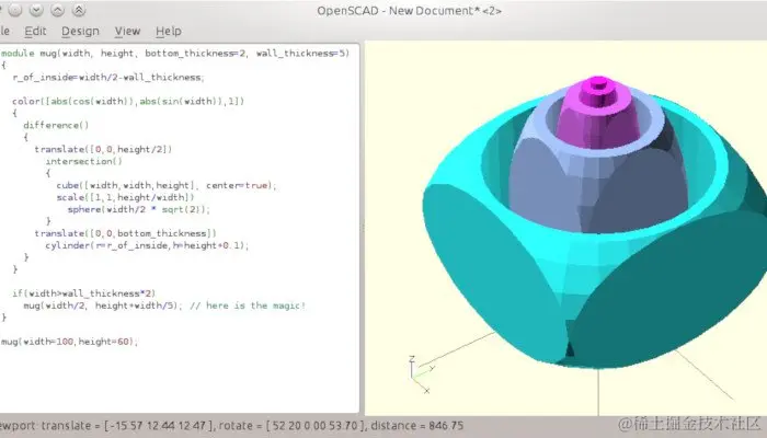 OpenSCAD 免费 3D 软件