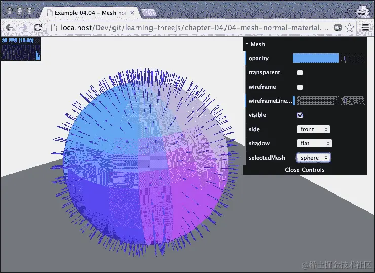 THREE.MeshNormalMaterial