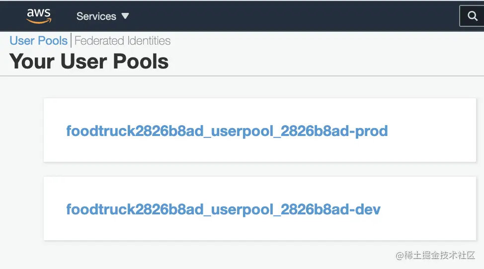 aws-cognito-user-pool