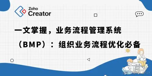 一文掌握，业务流程管理系统（BMP）：组织业务流程优化必备
