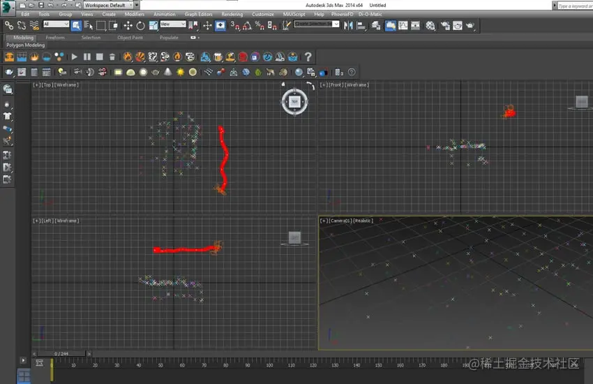 You will see the same camera and tracking points