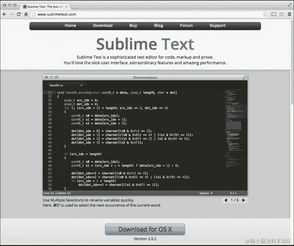 Sublime Text 编辑器