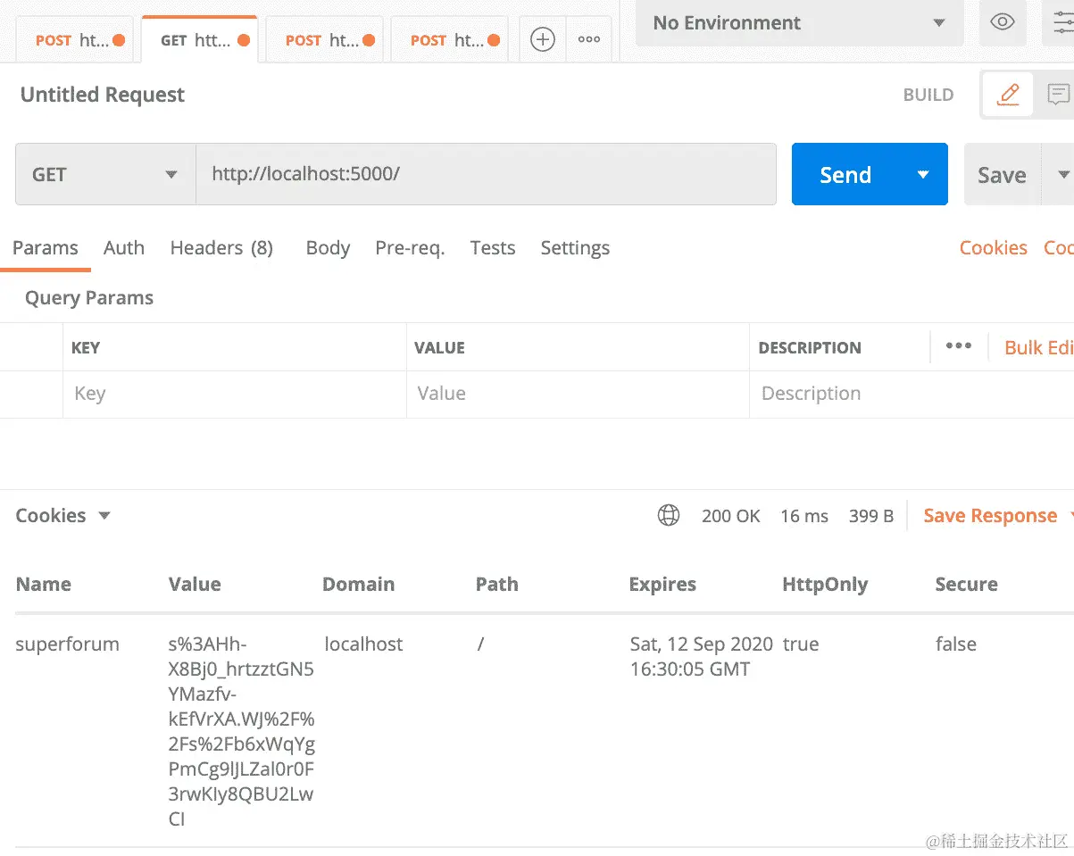 图 14.13-在站点根目录上运行 Postman