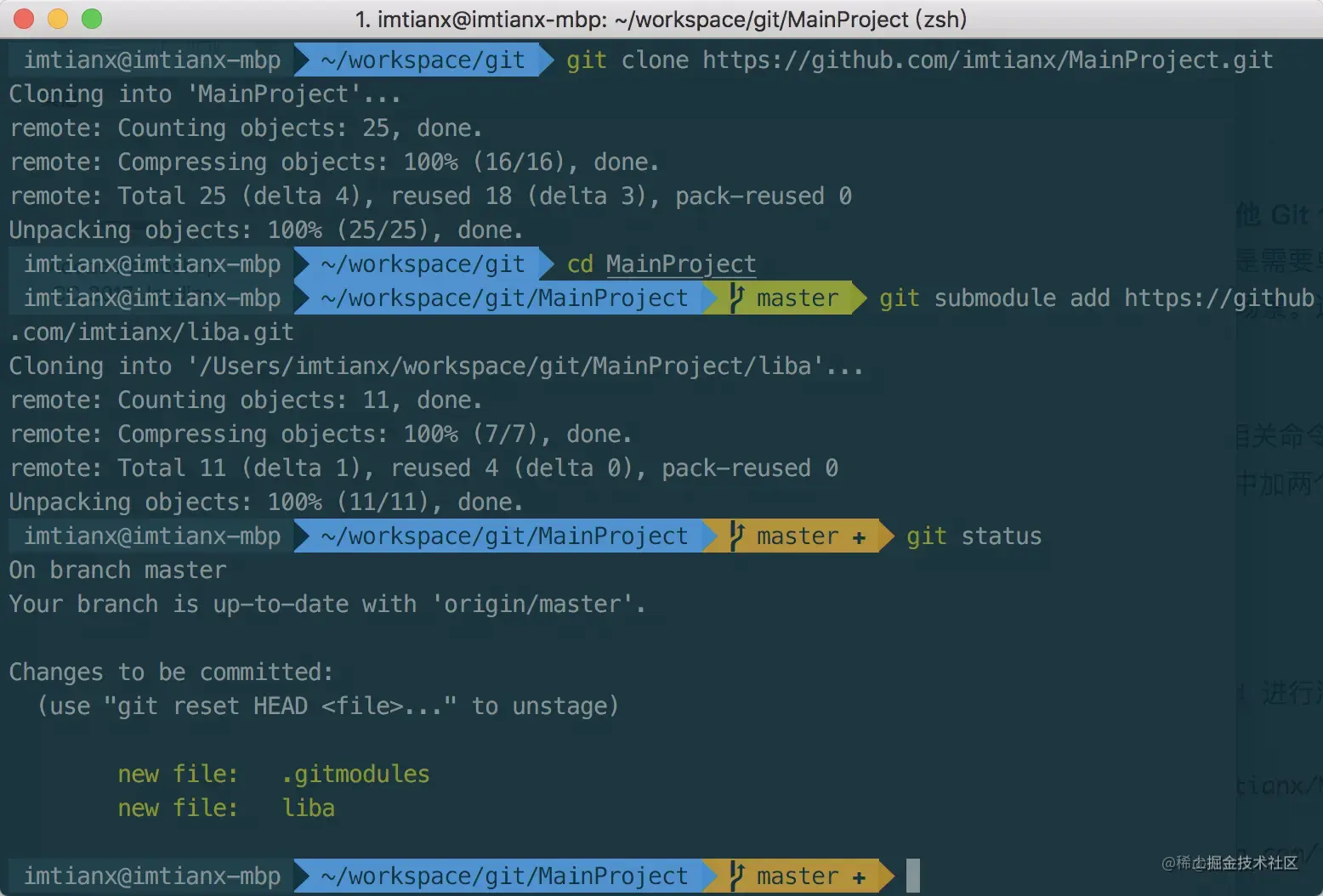 Practice: Git submodule - Moment For Technology