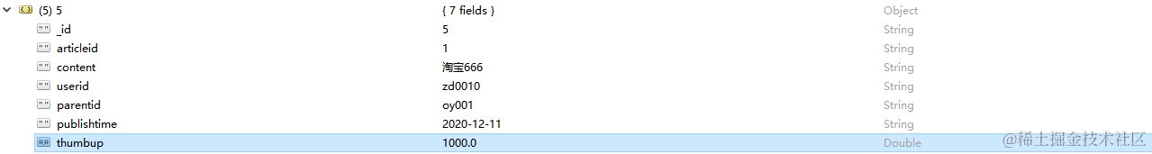 mongodb中publishtime类型为string