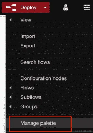 图 12.22 - 打开管理调色板窗口