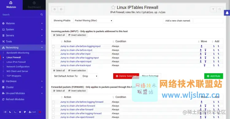 Webmin 防火墙配置