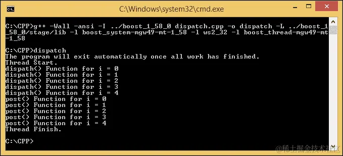 使用 dispatch()函数
