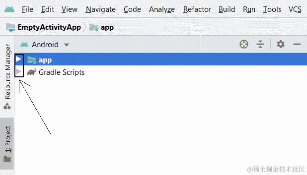 图 3.2 - 项目资源管理器窗口