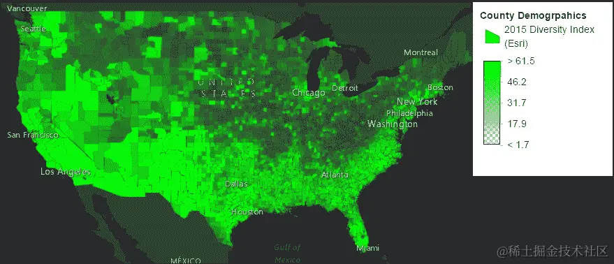 使用 opacityInfo 创建一个类别不透明度渲染器