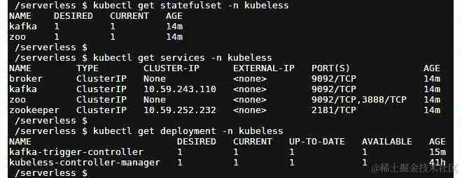图 7.49：验证 Kafka 和 Zookeeper 安装