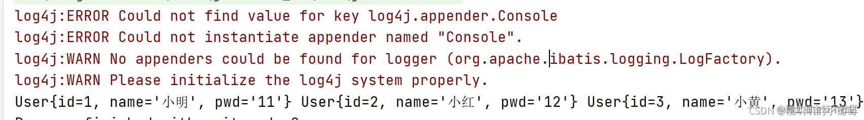 在配置log4j.properties中出现问题ERROR