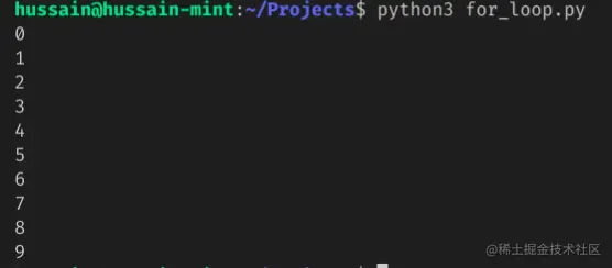 for Loop Numbers Python