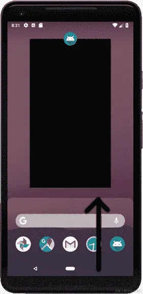 图 3.19 - 向上滑动