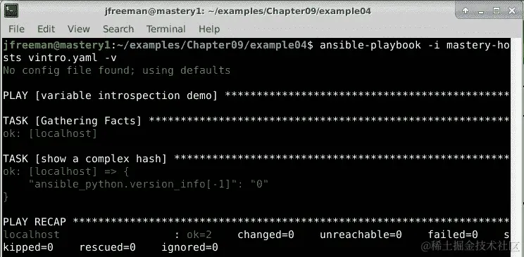 图 9.4 – 进一步检查 ansible_python 事实子元素