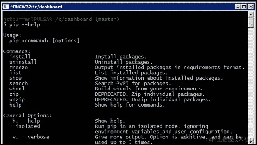 在 Windows 上安装 pip Python 包管理器