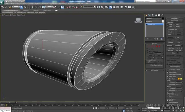 3D 工作室最大建模教程未来派螺栓枪