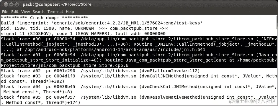 行动时间 – 分析原生崩溃转储
