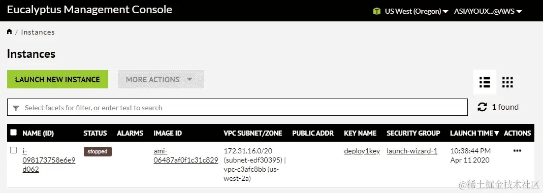 图 13.51 - 检查我们的 AWS 实例