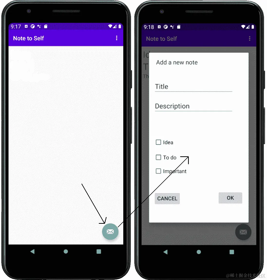 图 14.02 - 浮动操作按钮