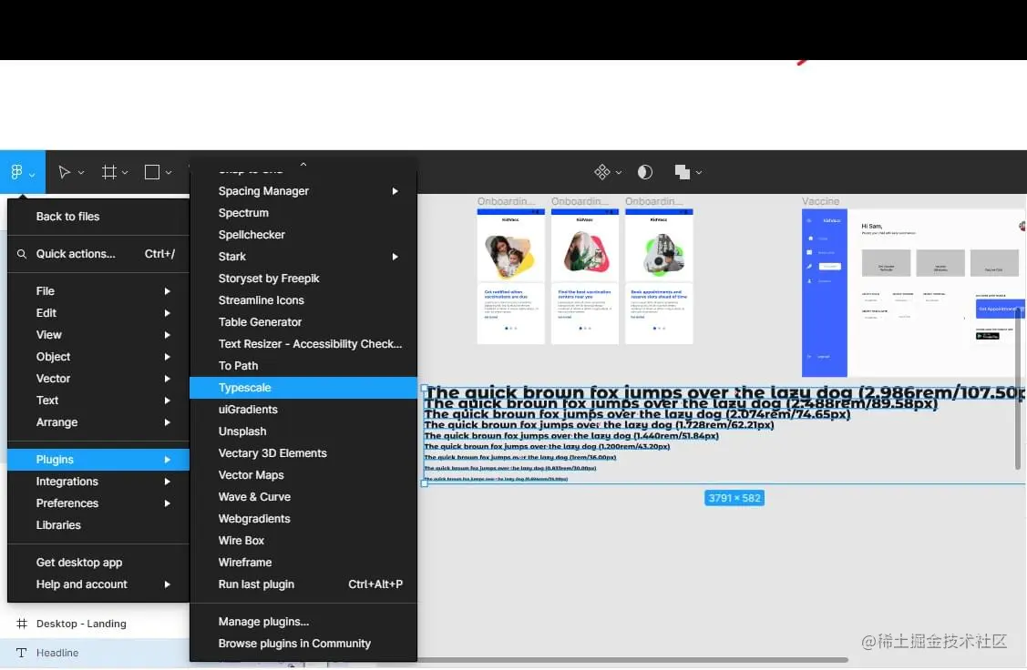 The Typescale Figma plugin