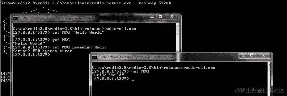 使用 redis-cli 的 Hello World