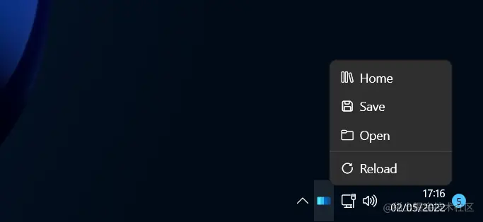 WPF UI Tray menu in WPF