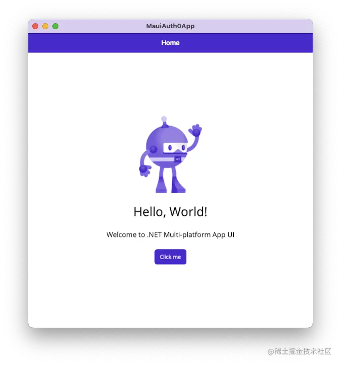 Running .NET MAUI app